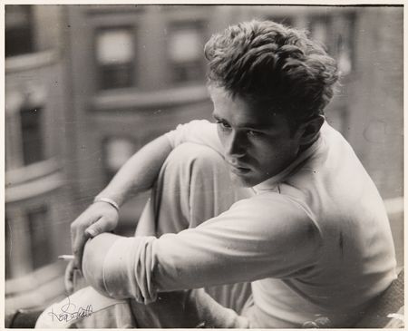 Lot #573 James Dean Oversized Original Photograph by Roy Schatt - Image 1