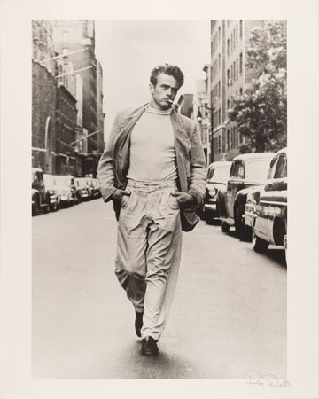 Lot #577 James Dean Oversized Original Photograph by Roy Schatt - Image 1