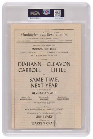 Lot #607 Cleavon Little and Diahann Carroll Signed Photograph - Image 2