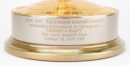 Lot #544 Emmy Award for Outstanding Choreography (Ernie Flatt for The Carol Burnett Show, 1970-1971) - Image 2