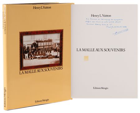 Lot #569 Sammy Davis, Jr.'s Personally Owned Book - La Malle Aux Souvenirs by Henry L. Vuitton - Image 1