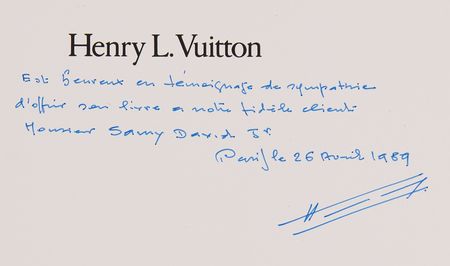 Lot #569 Sammy Davis, Jr.'s Personally Owned Book - La Malle Aux Souvenirs by Henry L. Vuitton - Image 2