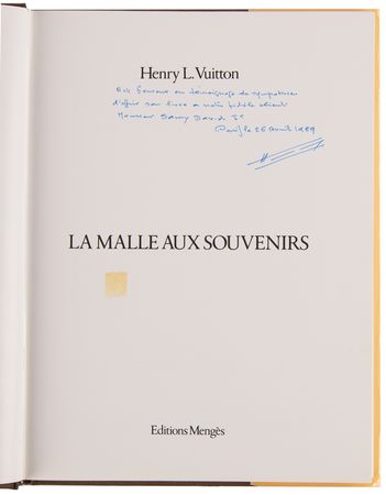Lot #569 Sammy Davis, Jr.'s Personally Owned Book - La Malle Aux Souvenirs by Henry L. Vuitton - Image 4