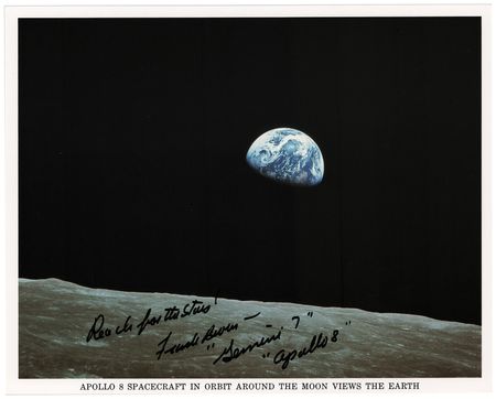 Lot #452 Frank Borman Signed Photograph - Image 1