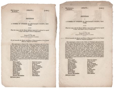 Lot #340 Native Americans: (5) Official Printings of Documents re: Treaties with the Seneca, Peoria, Shawnees, and Others - Image 2