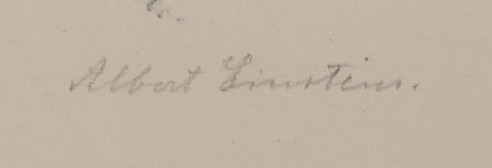 Lot #126 Albert Einstein Signed Oversized Lithograph by Lou Albert-Lasard - Profile Portrait (1922) - Image 3