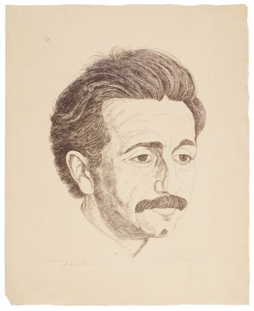 Lot #117 Albert Einstein Signed Oversized Etching by Erich Büttner (1917) - Image 1