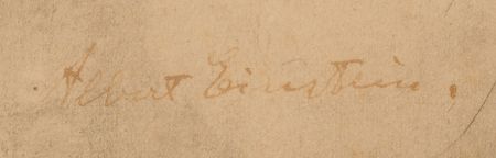 Lot #144 Albert Einstein Signed Oversized Etching by Samuel Cahan (1935) - Image 3