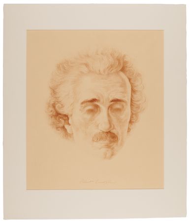 Lot #132 Albert Einstein Oversized Lithograph by Boris Georgiev (1929) - Image 1
