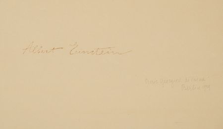 Lot #132 Albert Einstein Oversized Lithograph by Boris Georgiev (1929) - Image 2