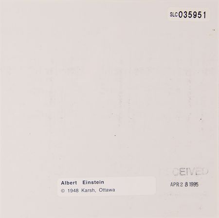 Lot #149 Albert Einstein Original Photograph by Yousuf Karsh (1948/1990s) - Image 2