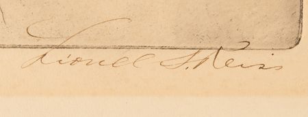 Lot #142 Albert Einstein Signed Etching by Lionel S. Reiss (1933) - Image 3