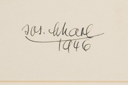 Lot #148 Albert Einstein Signed Oversized Screen Print by Josef Scharl (1946) - Image 3