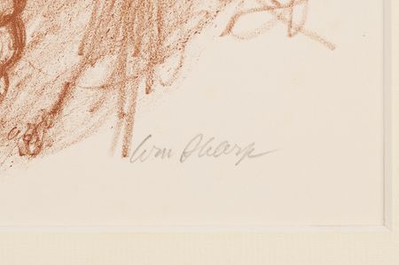 Lot #146 Albert Einstein Oversized Lithograph by William Sharp (c. 1940s) - Image 2