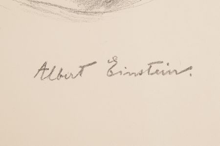 Lot #136 Albert Einstein Oversized Lithograph by Eugen Spiro (1930) - Image 2