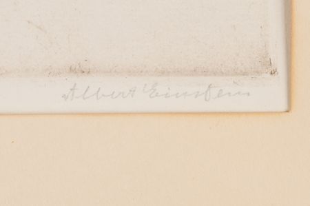 Lot #122 Albert Einstein Signed Etching by Hermann Struck (c. 1921) (Ltd. Ed. #86/100) - Image 2