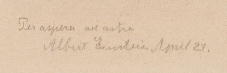 Lot #119 Albert Einstein Signed Etching by Hermann Struck (c. 1920) (Ltd. Ed. #149/150): 