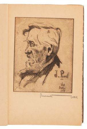 Lot #123 Albert Einstein Etching by Bernhardt Wall in 'The Etched Monthly' Booklet (Ltd. Ed. of 250) - Image 5