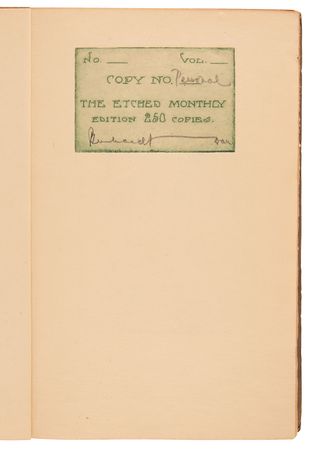 Lot #123 Albert Einstein Etching by Bernhardt Wall in 'The Etched Monthly' Booklet (Ltd. Ed. of 250) - Image 6