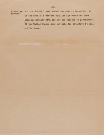 Lot #163 Albert Einstein ABC Press Release (1947): 