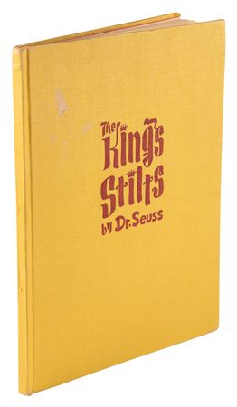 Lot #523 Dr. Seuss Signed Sketch in Book - The King's Stilts - Image 3