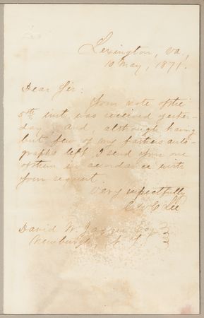 Lot #381 Robert E. Lee Signature - Image 4