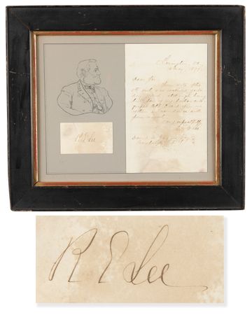 Lot #381 Robert E. Lee Signature - Image 1