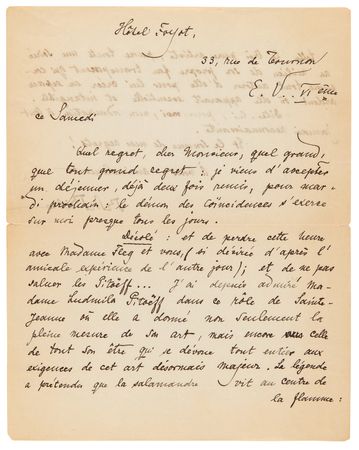 Lot #511 Rainer Maria Rilke Autograph Letter Signed on George Bernard Shaw's Saint Joan - Image 1