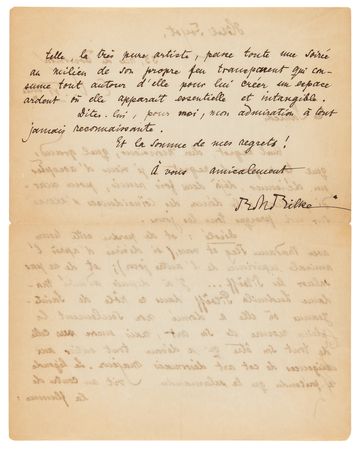 Lot #511 Rainer Maria Rilke Autograph Letter Signed on George Bernard Shaw's Saint Joan - Image 2