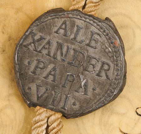 Lot #350 [Pope Alexander VII] Papal Bull - Image 2