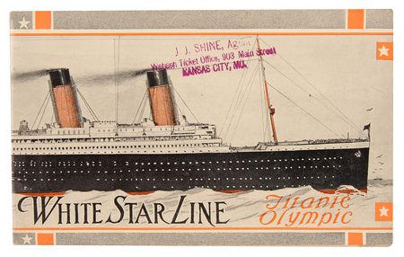 Lot #265 Titanic (4) White Star Line Pre-Launch Promotional Items (1910-1911) - Image 2