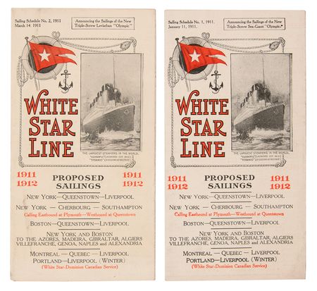 Lot #265 Titanic (4) White Star Line Pre-Launch Promotional Items (1910-1911) - Image 9