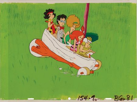 Lot #922 Penny, Moonrock, Wiggy, Pebbles, and Bamm-Bamm production cel from The Pebbles and Bamm-Bamm Show - Image 2