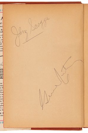 Lot #555 Gene Autry and Pat Buttram Signed Book - Gene Autry and the Thief River Outlaws - Image 2
