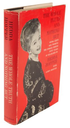 Lot #598 Hedda Hopper Signed Book - The Whole Truth and Nothing But - Image 3