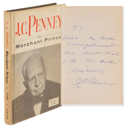Lot #346 J. C. Penney Signed Book - J. C. Penney: Merchant Prince - Image 1