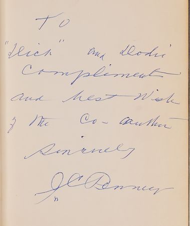 Lot #346 J. C. Penney Signed Book - J. C. Penney: Merchant Prince - Image 2