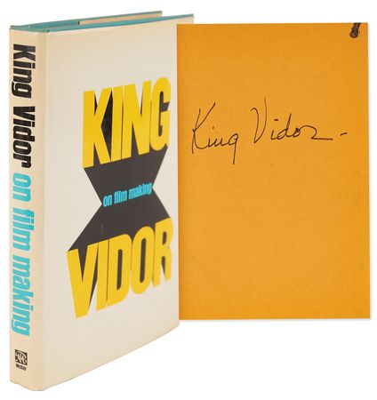 Lot #636 King Vidor Signed Book - On Film Making - Image 1