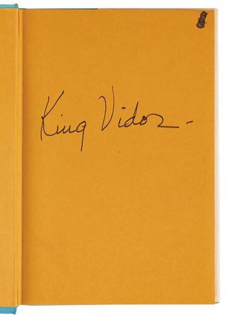 Lot #636 King Vidor Signed Book - On Film Making - Image 4