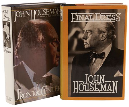 Lot #599 John Houseman (2) Signed Books - Final Dress and Front & Center - Image 1