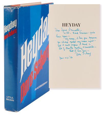Lot #626 Dore Schary Signed Book - Heyday - Image 1