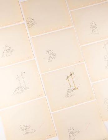 Lot #709 Mickey Mouse production drawings (26) from Mickey's Elephant - Image 1