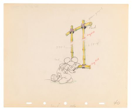 Lot #709 Mickey Mouse production drawings (26) from Mickey's Elephant - Image 16