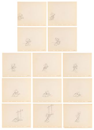 Lot #709 Mickey Mouse production drawings (26) from Mickey's Elephant - Image 2