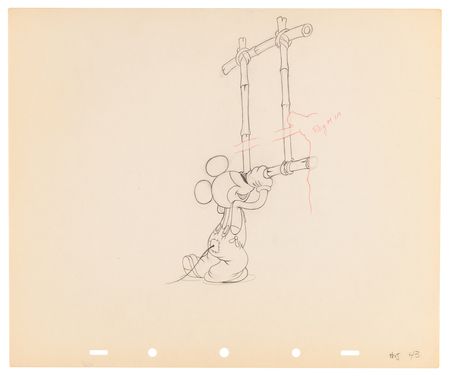 Lot #709 Mickey Mouse production drawings (26) from Mickey's Elephant - Image 5