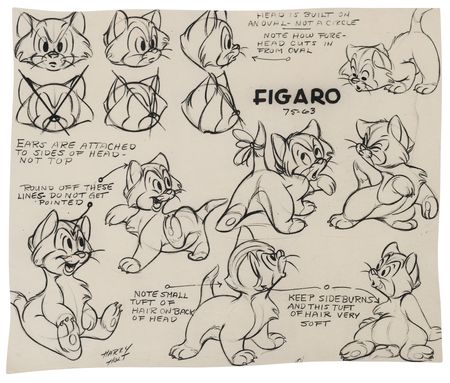 Lot #852 Figaro and Frankie photographic studio model sheets (2) from Figaro and Frankie - Image 2