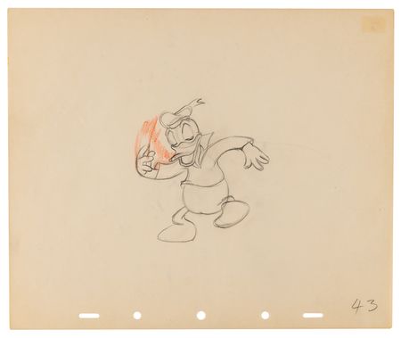 Lot #802 Donald Duck production drawings (12), most from Modern Inventions - Image 11