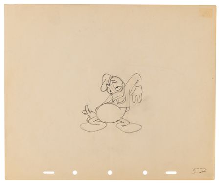 Lot #802 Donald Duck production drawings (12), most from Modern Inventions - Image 12