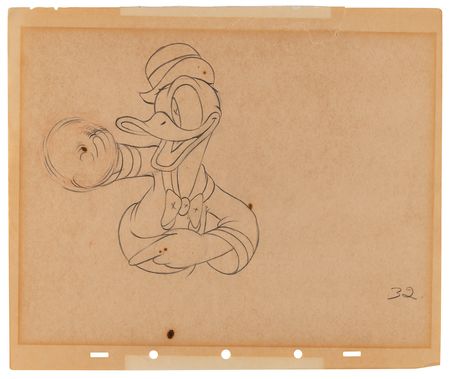 Lot #802 Donald Duck production drawings (12), most from Modern Inventions - Image 8