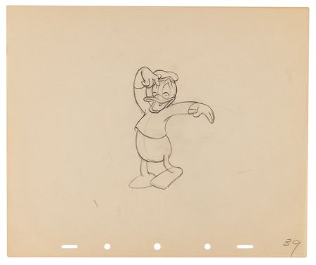 Lot #802 Donald Duck production drawings (12), most from Modern Inventions - Image 9